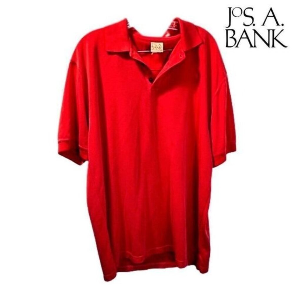 JOS A BANK Men's‎ Regular-Fit Cotton Pique Short Sleeve Polo Shirt